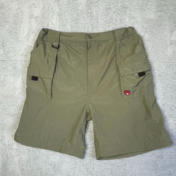 Suisse Sport Convertible Cargo Pants Mens XL Green Nylon Lightweight Hiking Trek - Picture 13 of 15